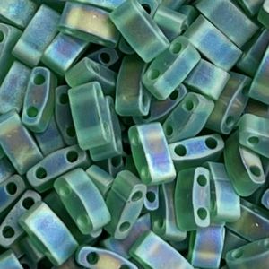 Half Tila Matte Transparent Green AB x 10 grs