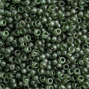 Rocalla #15 Dyed SemiFrosted Transparent Olive