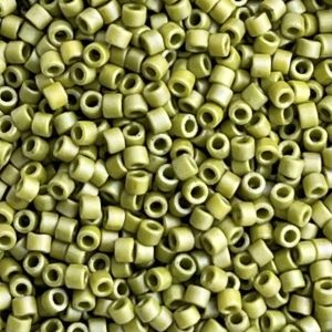 Delica Bead Frosted Opaque Glazed Rainbow Olive