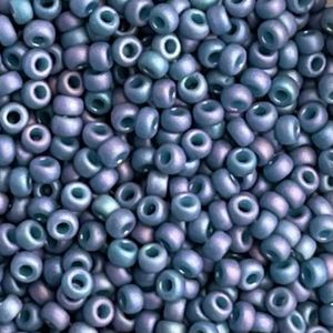 Rocalla Miyuki #11 Matte Metallic Steel Blue Luster