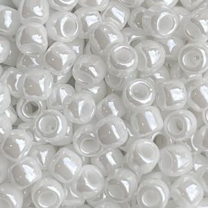 Round #6 Opaque Lustered White
