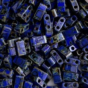 Half Tila Opaque Cobalt Picasso