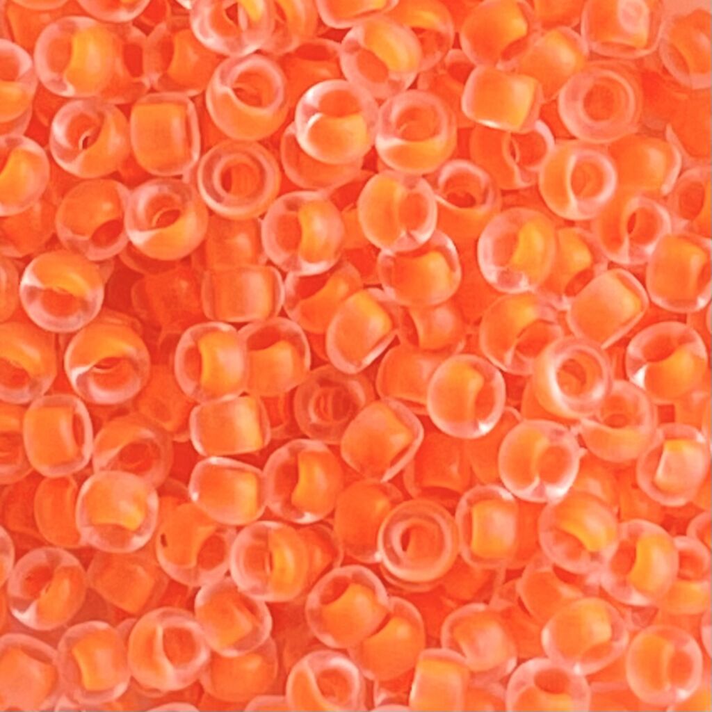 Round #8 Frosted Luminous Neon Salmon