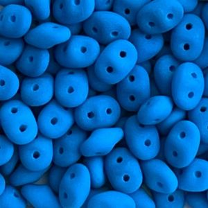 SuperDuo 2x5mm Neon Electric Blue x 10 grs