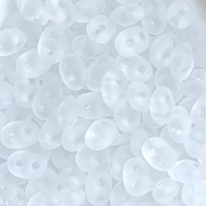 SuperDuo 2x5mm Crystral Matte