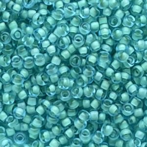Rocalla Miyuki #11 Semi-Matte Seafoam/Lined Aqua