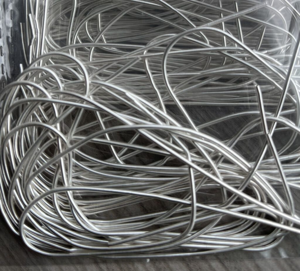French Wire Silver Color - Heavy (1,1 mm) x 4,5 grs