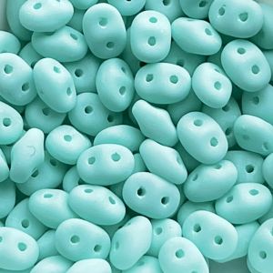 SuperDuo 2x5mm – Bondeli Matte Mint x 10 grs