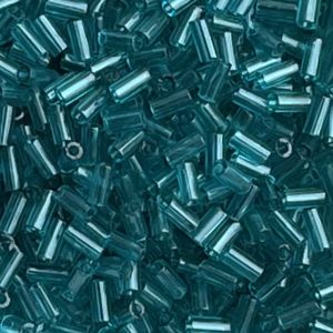 Bugle #1  (3mm) Transparent Teal