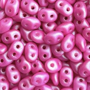 SuperDuo 2x5mm Tropical Flamingo Pink