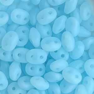 SuperDuo 2x5MM Opal Aqua Matte