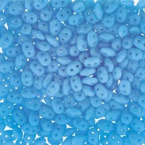 MiniDuo 2x4mm Turquoise Blue x 10 grs