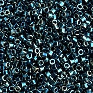 Delica Bead Blue Green Gold Iris