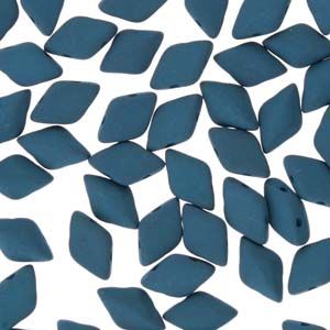 GEMDUO 8X5MM MATTE VELVET DARK TEAL X 10 GRS
