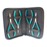 Juego De 4 Pinzas Con Estuche – 4 Piece Micro-Fine W/Case