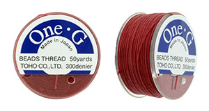 One-G Thread 50 Yard Spool: Red