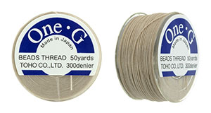 One-G Thread 50 Yard Spool Beige