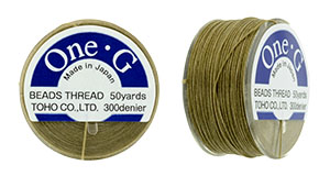 One-G Thread 50 Yard Spool Sand Ash