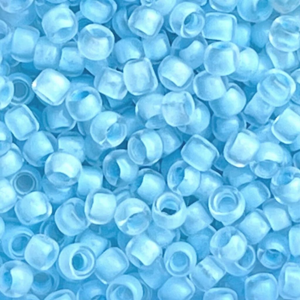 Round #8 Inside-Color Crystal/Neon Ice Blue-Lined