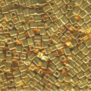 Square 4mm 24K Yellow Gold