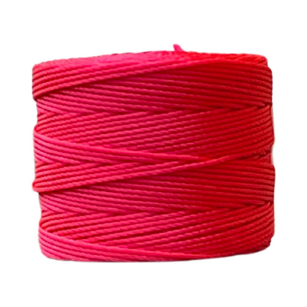 S-LON Tex210 Bead Cord Bright Coral - .55 X 77 YD aprox.