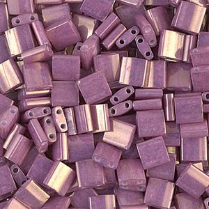 Tila Bead 5mm Opaque Dk Orchid Luster
