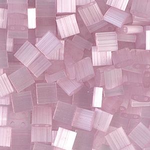 Tila Bead 5mm Pink Silk Satin