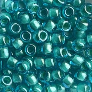Round #6 Inside Aqua/Lt Jonquil-Lined