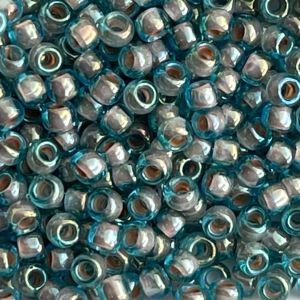 Round #8 Inside Color Rainbow Aqua Brick Lined