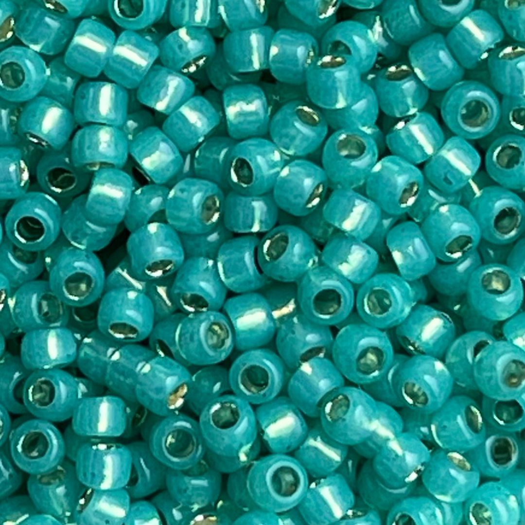 Round #8  SilverLined Milky Teal: imagen 1