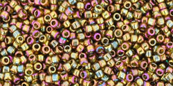 Round #15 Gold-Lustered Dk Topaz x 10 grs