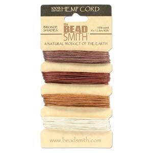 HEMP 4 Color Card .55MM Bronze Shades 10 lb test