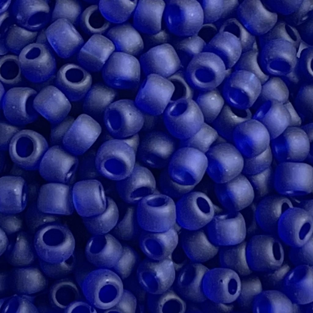 Round #8 Transparent Frosted Cobalt