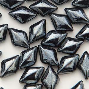 GemDuo 8x5mm Jet Hematite