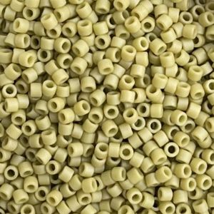 Delica Bead Frosted Opaque Glaze Honeydew