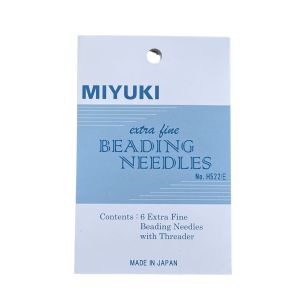 Agujas Miyuki Extra Fine  Beading Needles x 6 pcs