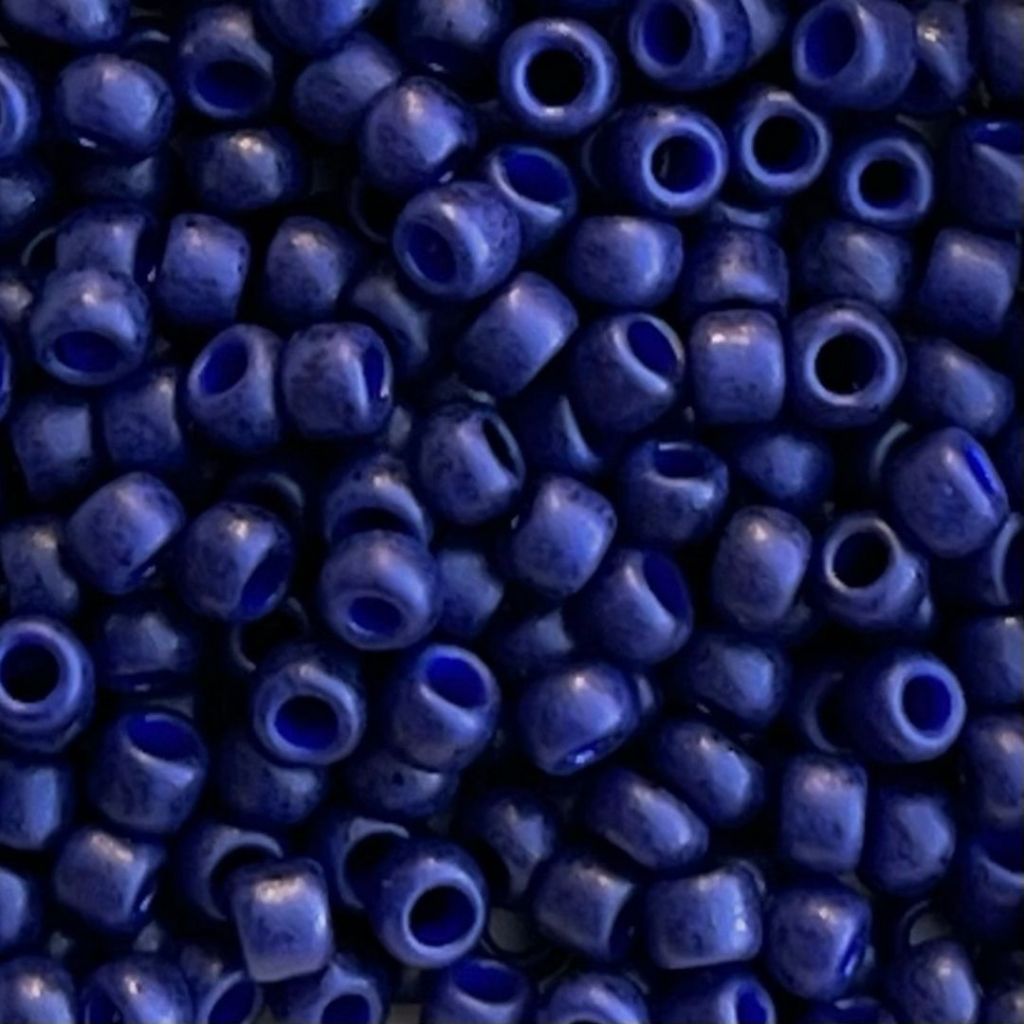 Round #8 Semi Glazed Navy Blue