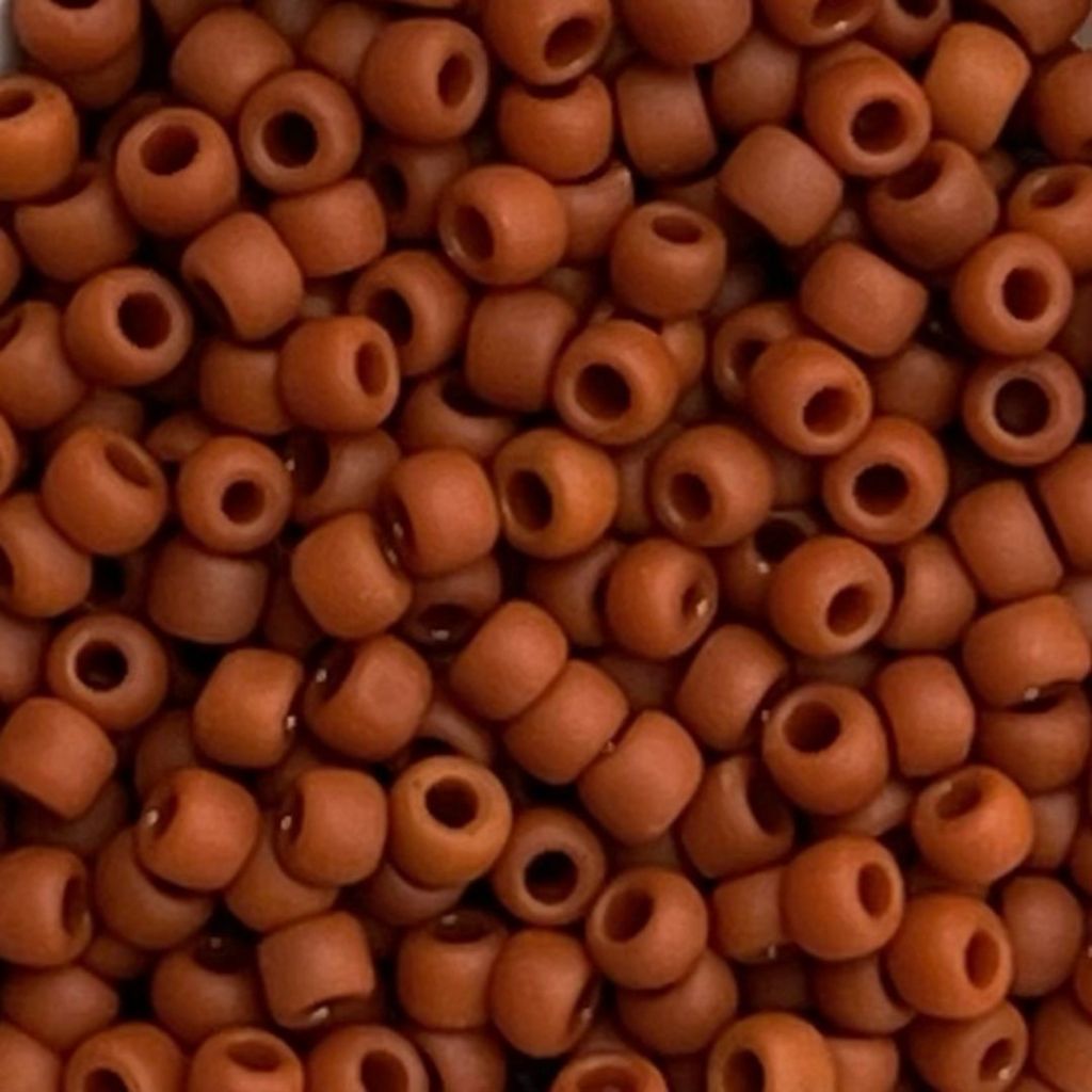 Round #8 Opaque Frosted Terra Cotta