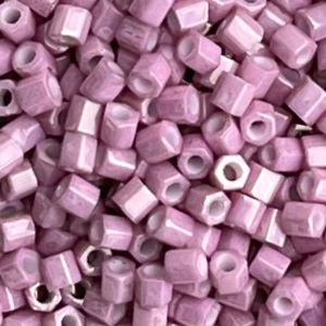 Toho Hexagon #8 Opaque Lustered Pale Mauve