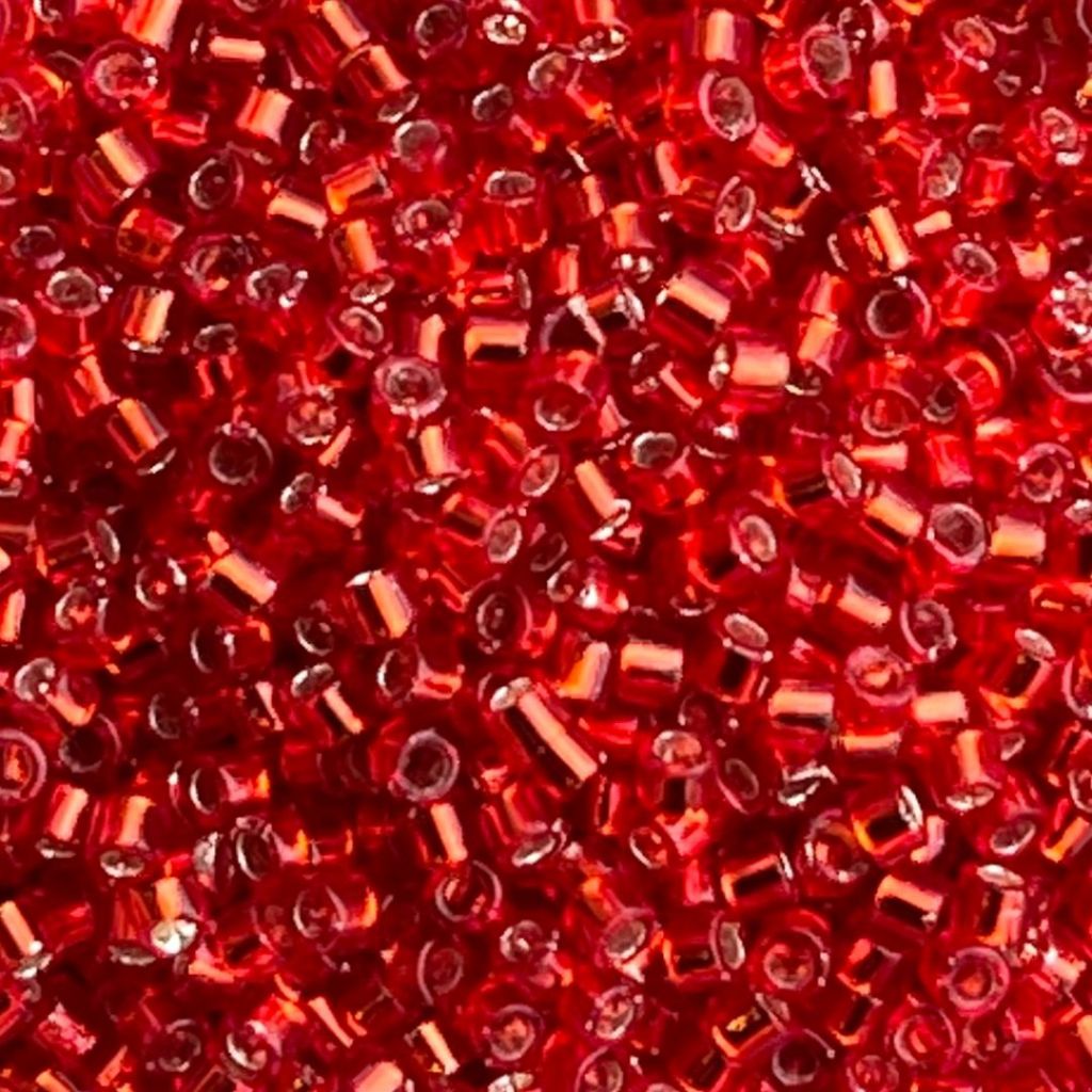 Transparent SilverLined Siam Ruby