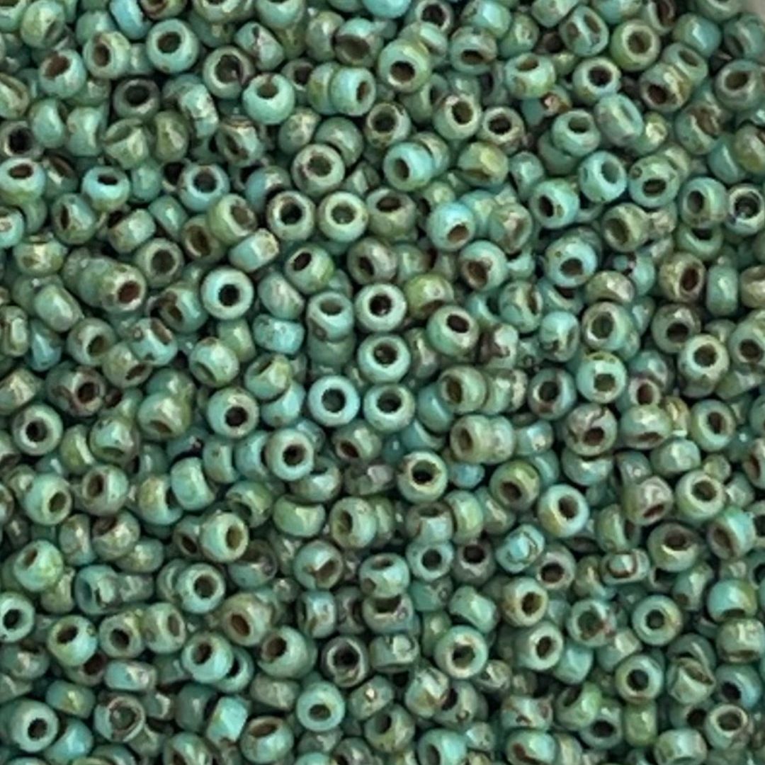 Rocalla Miyuki #15 Picasso Opaque Seafoam Green: imagen 1