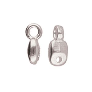 Vourkoti – SuperDuo Bead Ending Ant. Silver Plate Bag x 24