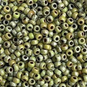 Rocalla Miyuki #11 Picasso Chartreusse – Olive Matte