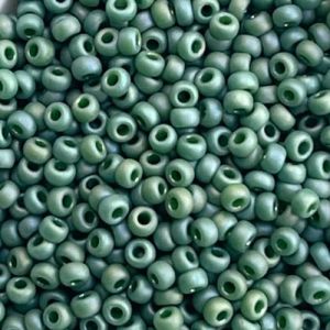Rocalla Miyuki #11 Frost Opq Glaze Rainbow Green
