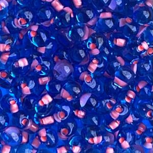 Drop 3.4mm Raspberry- Lined Sapphire