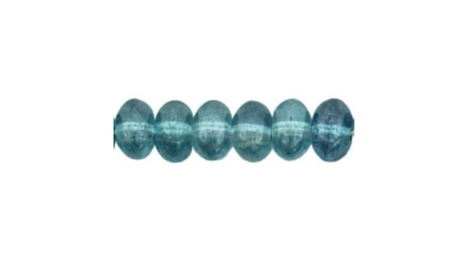 Nugget Spacers 6x4mm Luster Transparent Blue