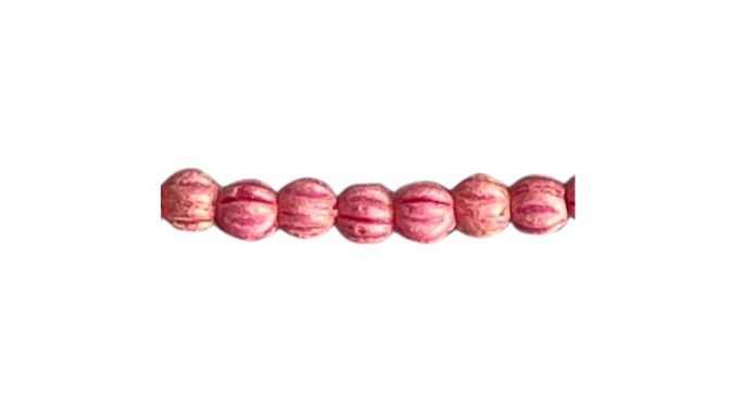 Melon Round 3mm Pacifica Strawberry