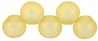 Top Hole Round 6mm Sueded Gold Lamé