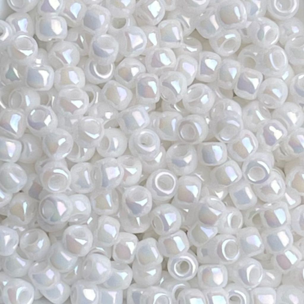 Round #8 Opaque Rainbow White