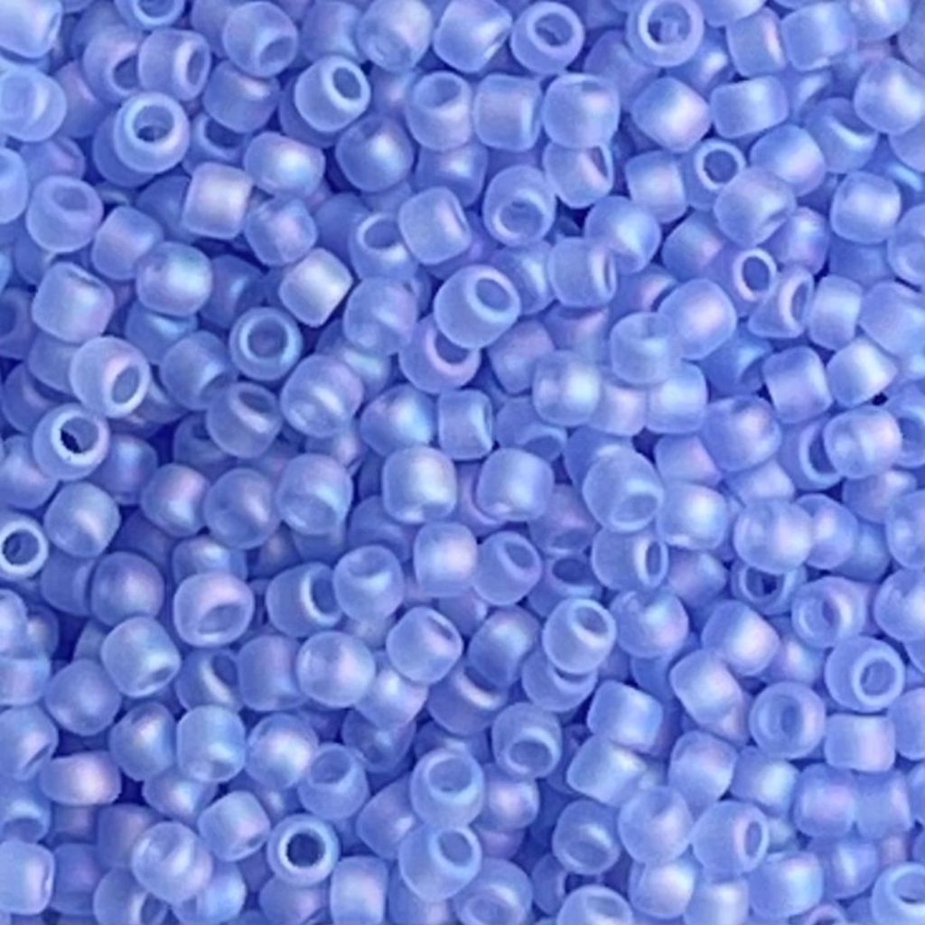 Round #11 Transparent – Rainbow Frosted Lt Sapphire